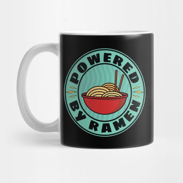 Powered By Ramen Japanese Noodles by Huhnerdieb Apparel